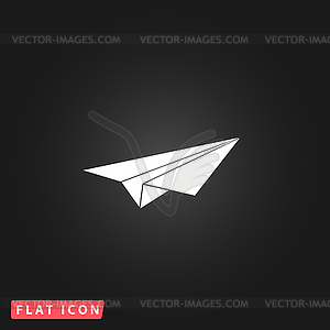 Paper Plane sign - vector image