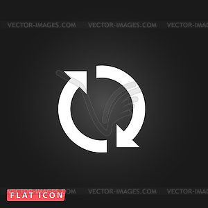 Refresh reload rotation loop sign - vector image