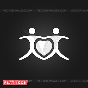 Love people - heart - vector image
