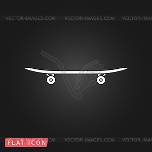 Икона скейтборд - изображение в векторном виде