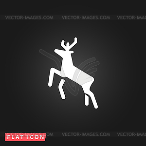 Deer icon - vector image