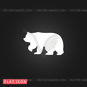 Медведь символ - - изображение в векторе / векторный клипарт