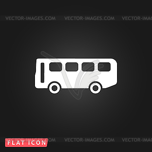 Bus icon - stock vector clipart