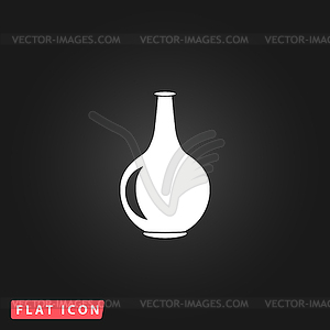 Amphora flat icon - vector image