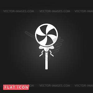 Candy flat icon - vector clipart