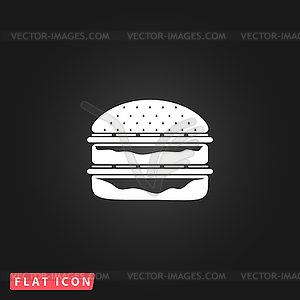 Hamburger web icon - vector image