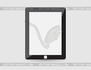 Realistic tablet pc computer with blank screen . - vector image