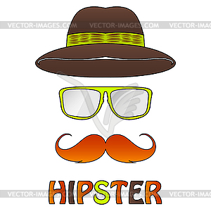 Different hipster style - vector image