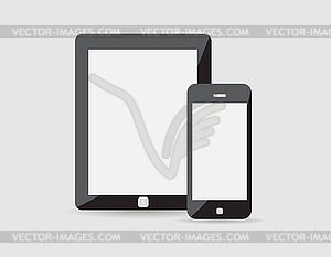 Modern phone, tablet - vector image