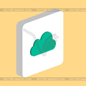 Cloud computer symbol for your business project - vector image