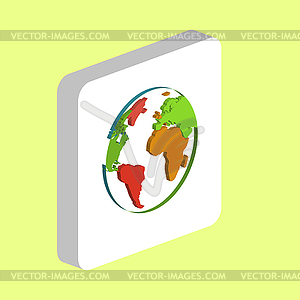 Компьютерный символ Globe Earth для вашего бизнеса - клипарт в векторном формате
