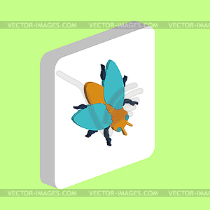 Insect Fly computer symbol for your business project - vector clipart