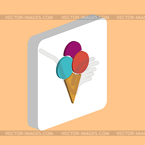 Ice Cream computer symbol - vector image
