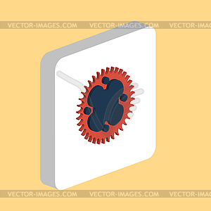 Sprockets computer symbol - vector clipart