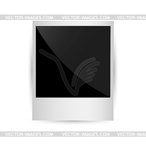 Realistic photo frame. Template design - vector clip art