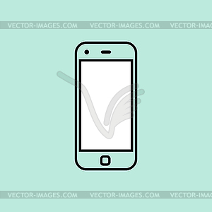 Smartphone design template element for web and - vector image