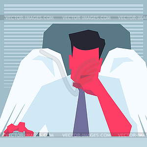 Business angel - vector image