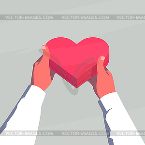 Valentines Day gift.  - vector clip art