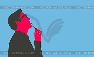 Man thinking - vector image