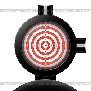 Optical sight - vector image