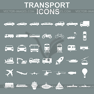 Transportation icons - vector image