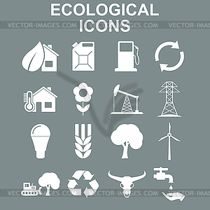 Ecology icons. concept for design - vector image