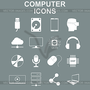 Computer icons. concept for design - vector clipart