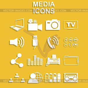 Social media icons - vector image