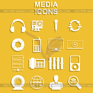 Social media icons - vector clip art