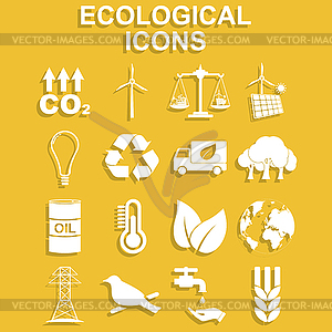 Ecology icons. concept for design - vector image