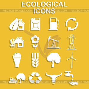 Ecology icons. concept for design - vector image