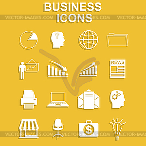 Business icon set - vector clipart