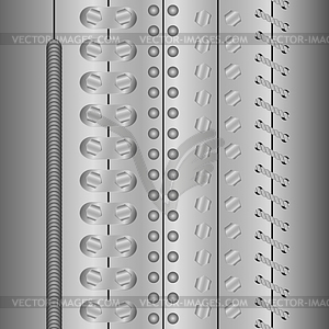 Different ways of metal joining - royalty-free vector image