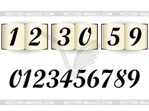 Clock of books - vector image