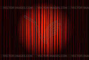 Spotlight on stage curtain.  - vector clip art