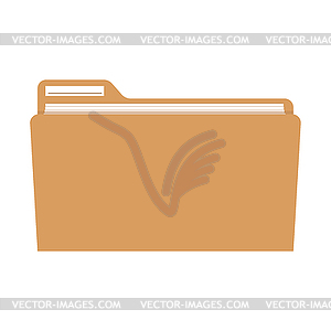 File folder icon image - vector clip art