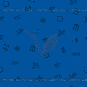 Finance pattern - vector clipart