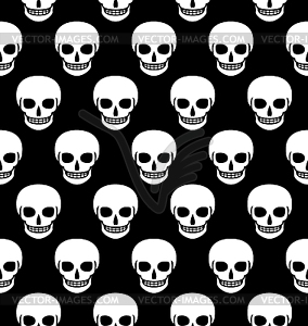 Skulls seamless pattern. flat design - vector image