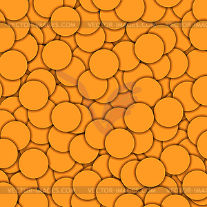 Abstract yellow background made of small circles - vector EPS clipart