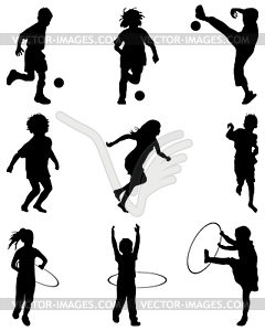 Children  - vector clip art