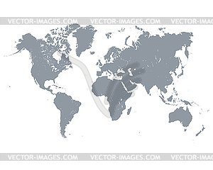Карта мира - векторный клипарт