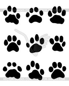 Tiger paw - vector image