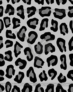 Leopard in black and white - vector clip art