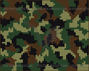 Seamless digital camouflage - vector clip art