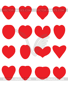 Red heart  - vector clipart