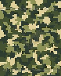 Digital green camouflage - vector image