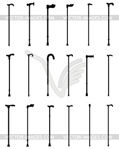 Walking sticks - vector clipart
