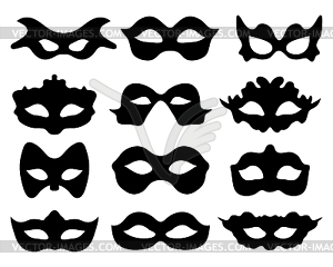 Festive masks - vector clip art