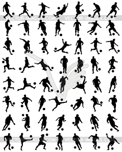 Football players - vector clip art