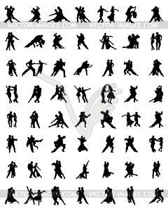 Tango players - vector clipart